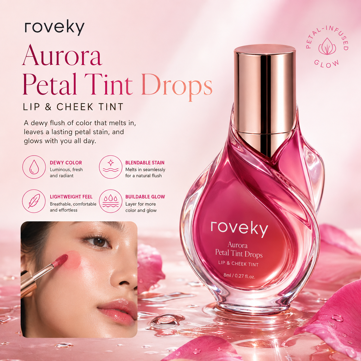 roveky™ Aurora Petal Tint Drops