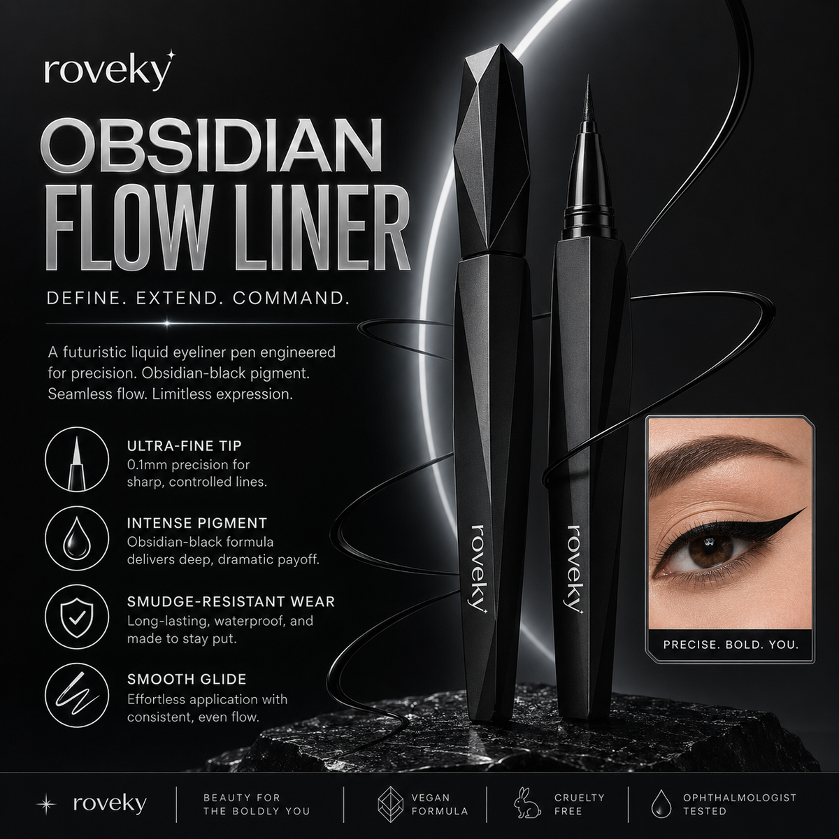 roveky™ Obsidian Flow Liner