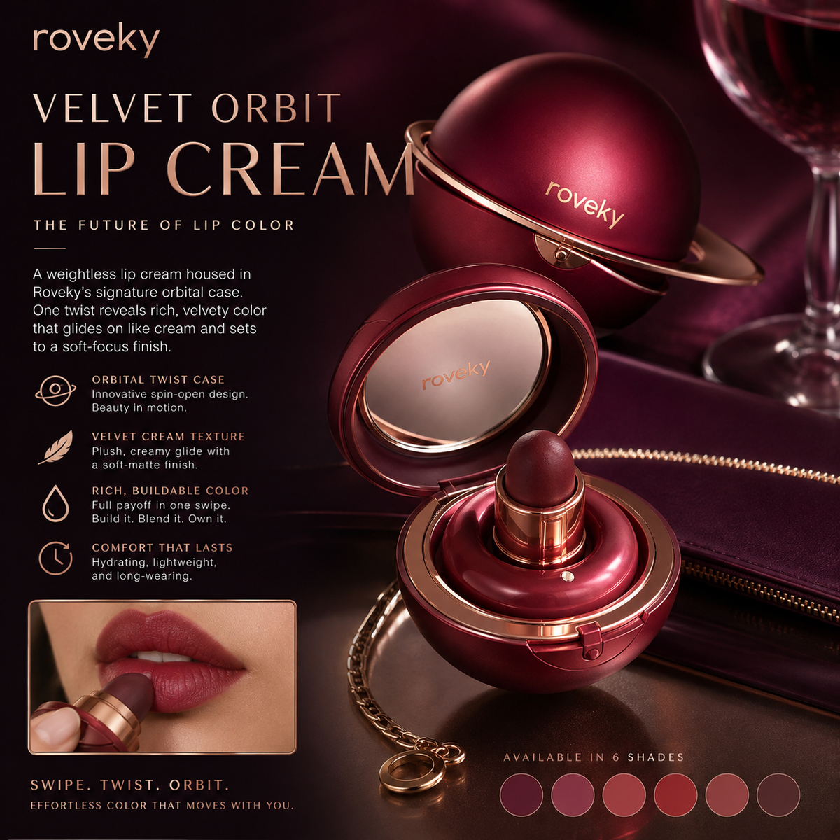 roveky™ Velvet Orbit Lip Cream