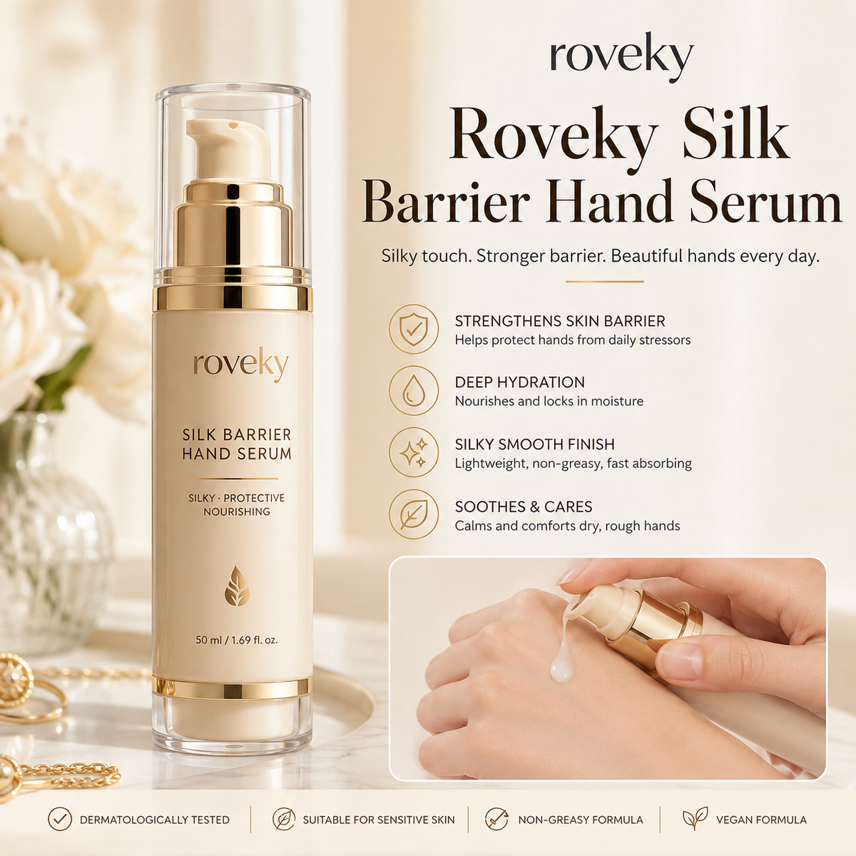 roveky™ Silk Barrier Hand Serum