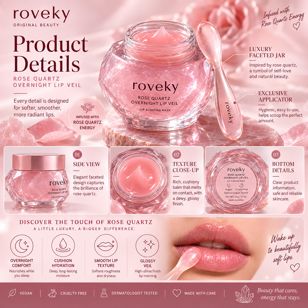 roveky™ Rose Quartz Overnight Lip Veil