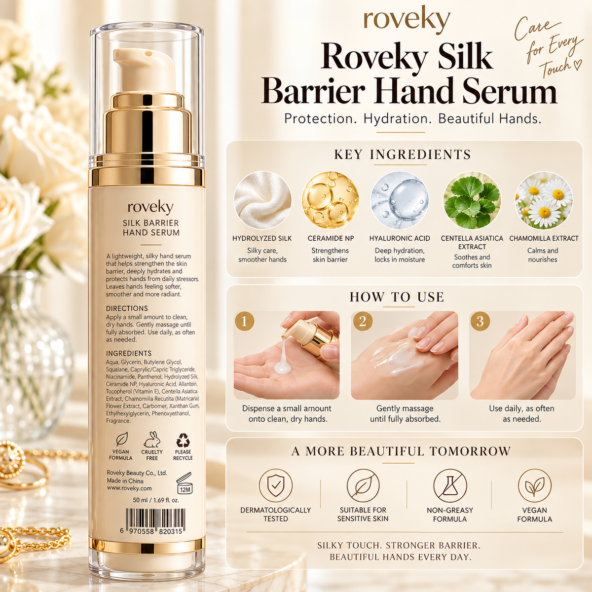 roveky™ Silk Barrier Hand Serum